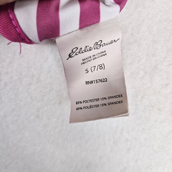 Eddie Bauer Girls Reversible Swimsuit Size 7/8 M Tankini Bikini Beach Pink Pool - Picture 11 of 14